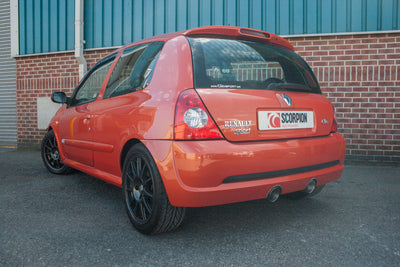 Renault Clio MK2 2.0 182 03-06 Cat-back system (non-resonated)