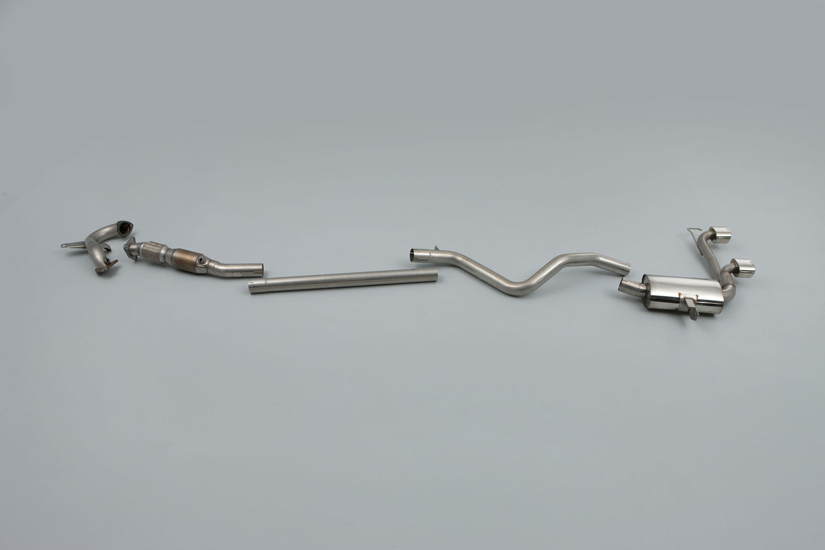 Milltek Exhaust Renault Mégane Renaultsport 225 2.0T Turbo-back including Hi-Flow Sports Cat with Dual GT80 LITE tailpipe (SSXRN403)