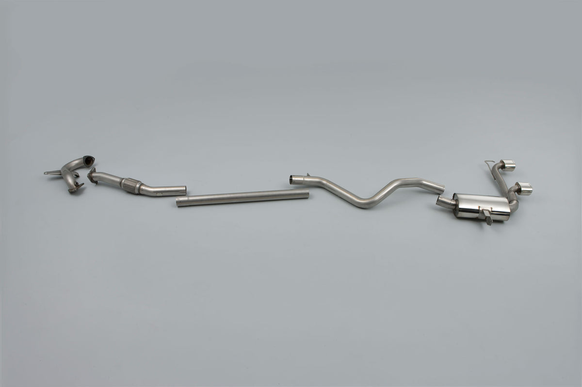 Milltek Exhaust Renault Mégane Renaultsport 225 2.0T Turbo-back excluding Hi-Flow Sports Cat with Dual GT80 LITE tailpipe (SSXRN404)