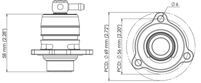 Turbo Smart Mini Cooper S R56 Kompact Shortie Dual Port - EVR06