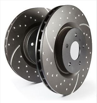 Fiesta ST Mk8 EBC GD Series Slotted and Dimpled Sport Front Discs (Pair)