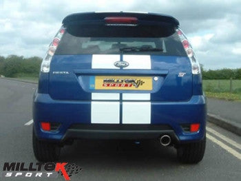 Fiesta ST150 Milltek Sport Cat Back Exhaust System - Resonated (Quieter)