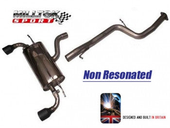 Focus ST Mk2 Milltek Sport Cat Back System available in Non Resonated & Resonated (Quieter)