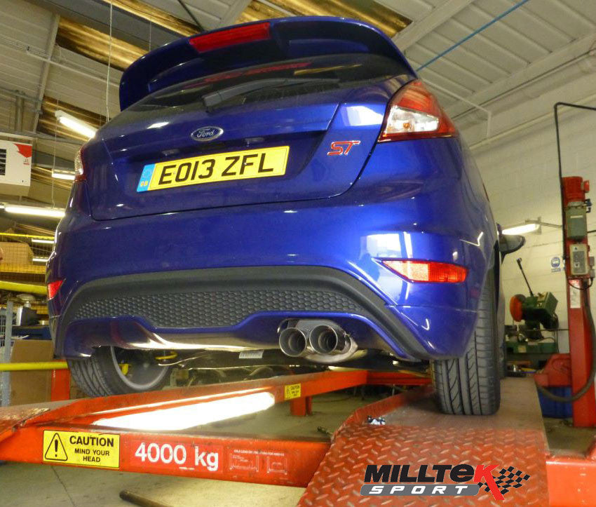 Fiesta ST180 Milltek non-resonated cat-back