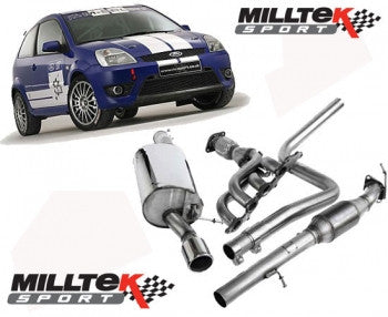 Fiesta ST150 Milltek Sport - Full Race system including 4-1 manifold, available with Decat or Sports Cat