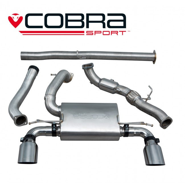 Ford Focus RS MK3 - Turbo Back Exhaust (Non-resonated / Valveless / with Sports Cat)