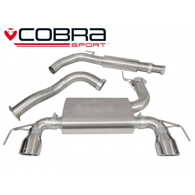 Vauxhall Corsa E VXR (2015>) Cat Back Exhaust (Resonated)