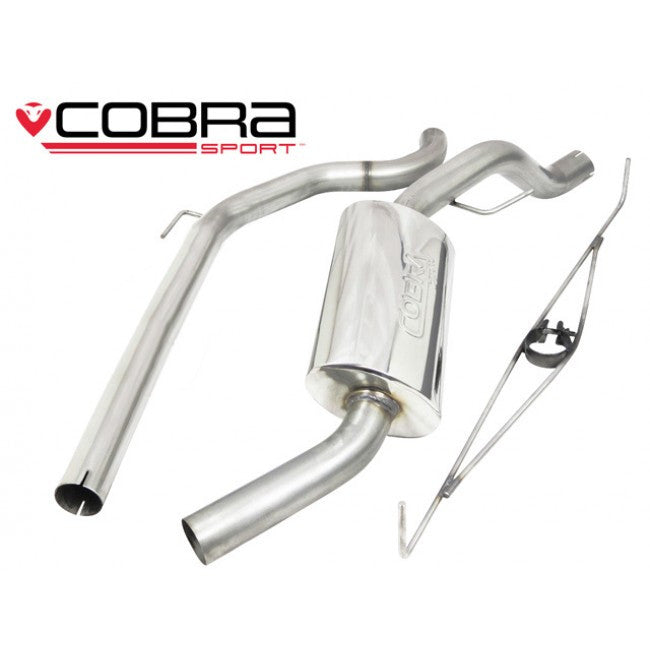 Vauxhall Corsa D VXR (2007-09) Cat Back Exhaust (2.5" bore) (Non-Resonated)